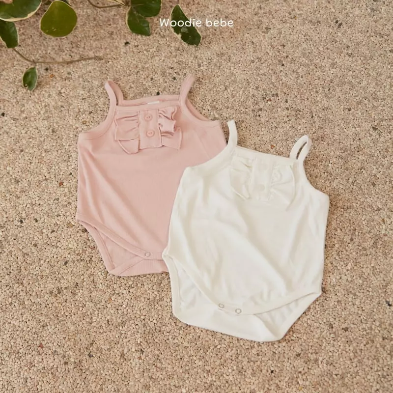 Woodie - Korean Baby Fashion - #babylifestyle - Bebe Frill Bodysuit - 2