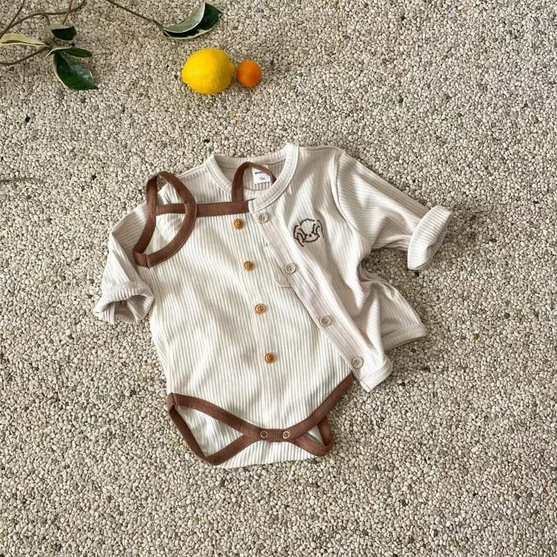 Woodie - Korean Baby Fashion - #babyoninstagram - Bebe Rib Bodysuit - 2