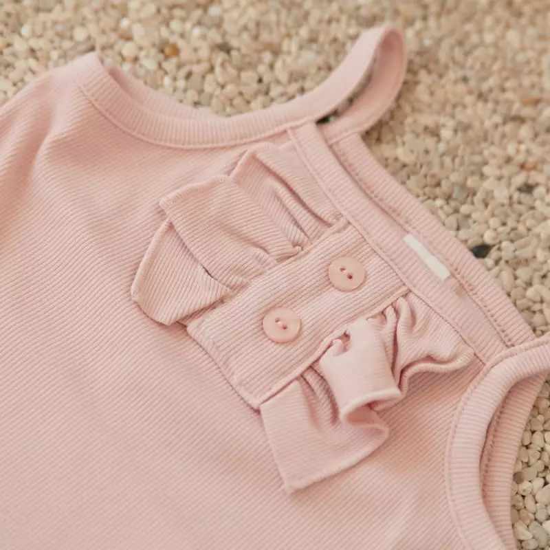Woodie - Korean Baby Fashion - #babyoutfit - Bebe Frill Bodysuit - 6
