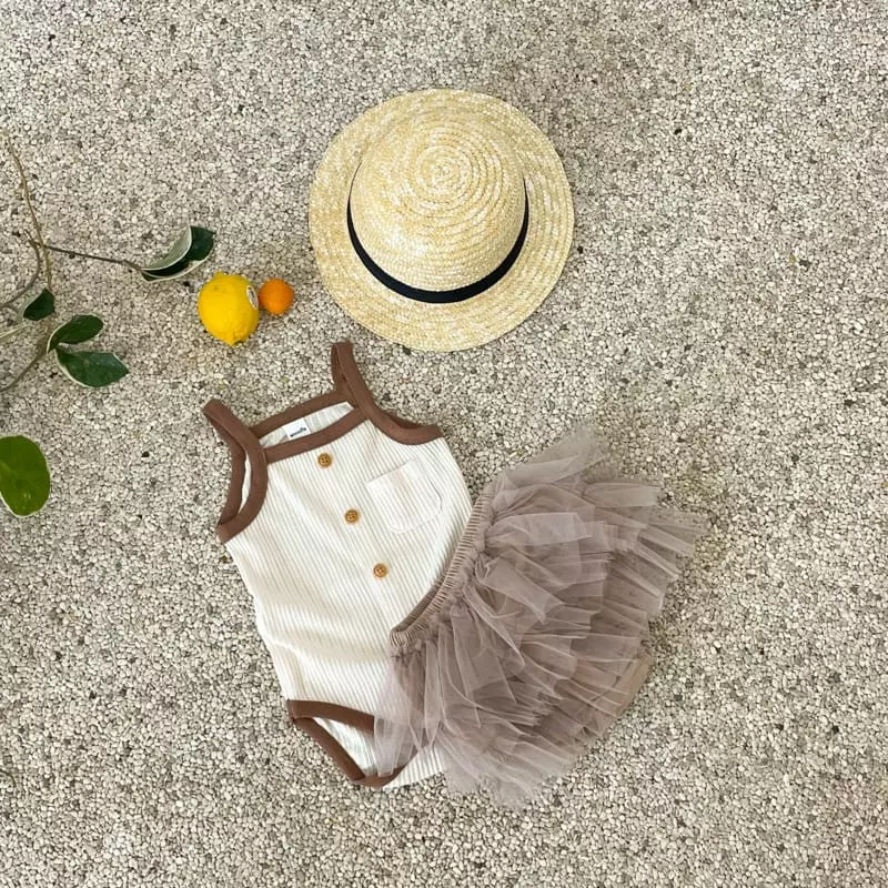 Woodie - Korean Baby Fashion - #babyootd - Bebe Rib Bodysuit - 4