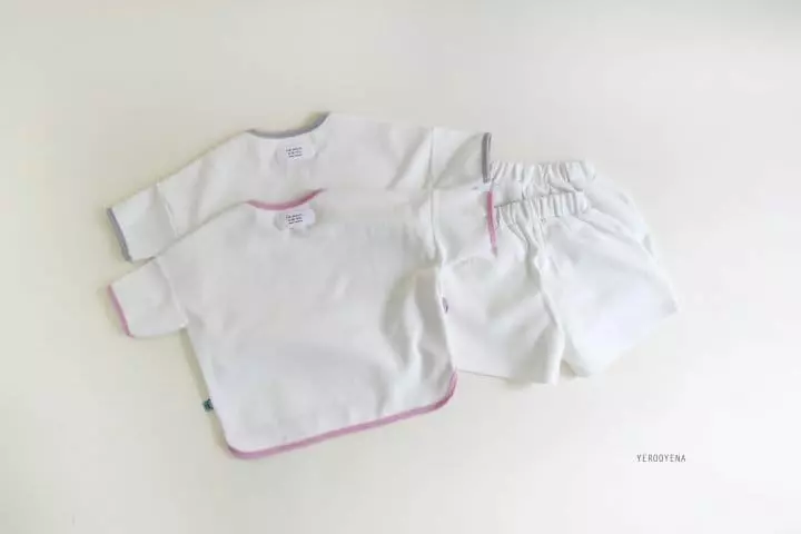 Yerooyena - Korean Children Fashion - #magicofchildhood - Loose Color Summer Top Top Bottom Set - 4