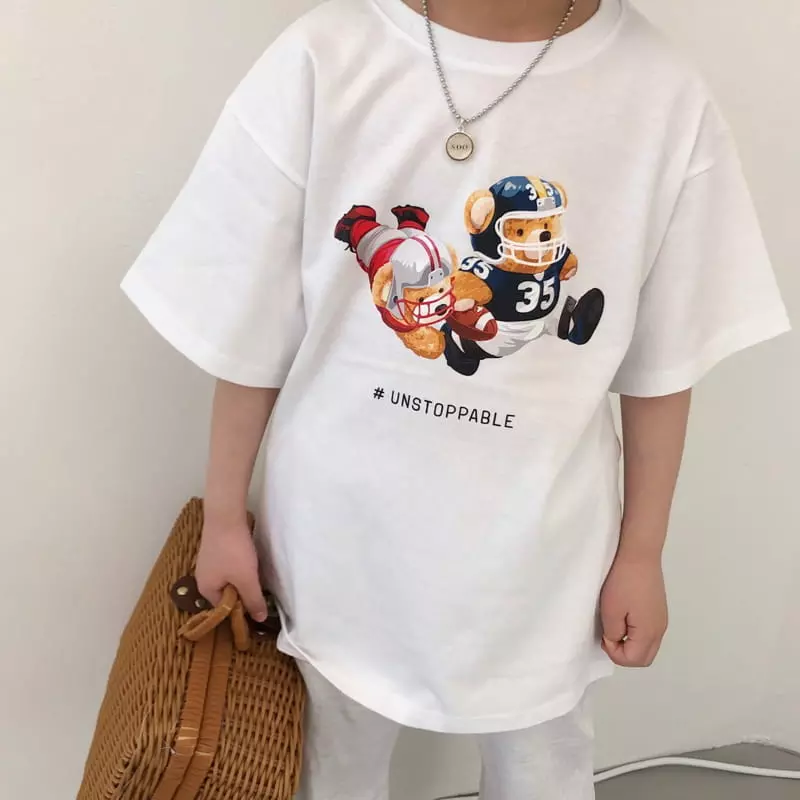 Zukini - Korean Children Fashion - #childofig - Hakii Bear Tee - 6