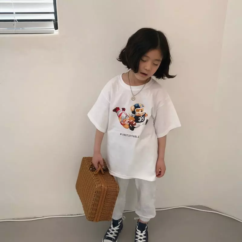 Zukini - Korean Children Fashion - #childofig - Hakii Bear Tee - 7