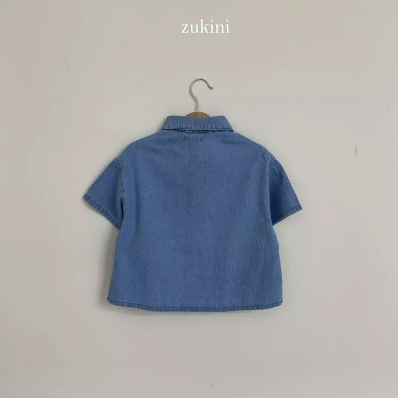 Zukini - Korean Children Fashion - #childofig - Worl Denim Shirt - 5