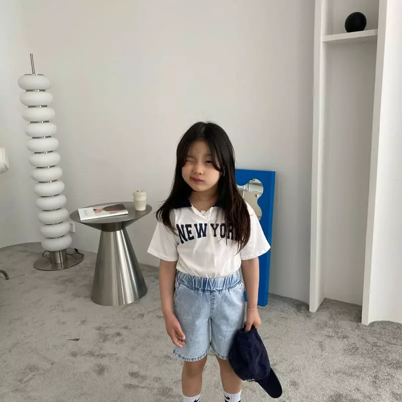 Zukini - Korean Children Fashion - #childrensboutique - Yorker Collar Tee - 3
