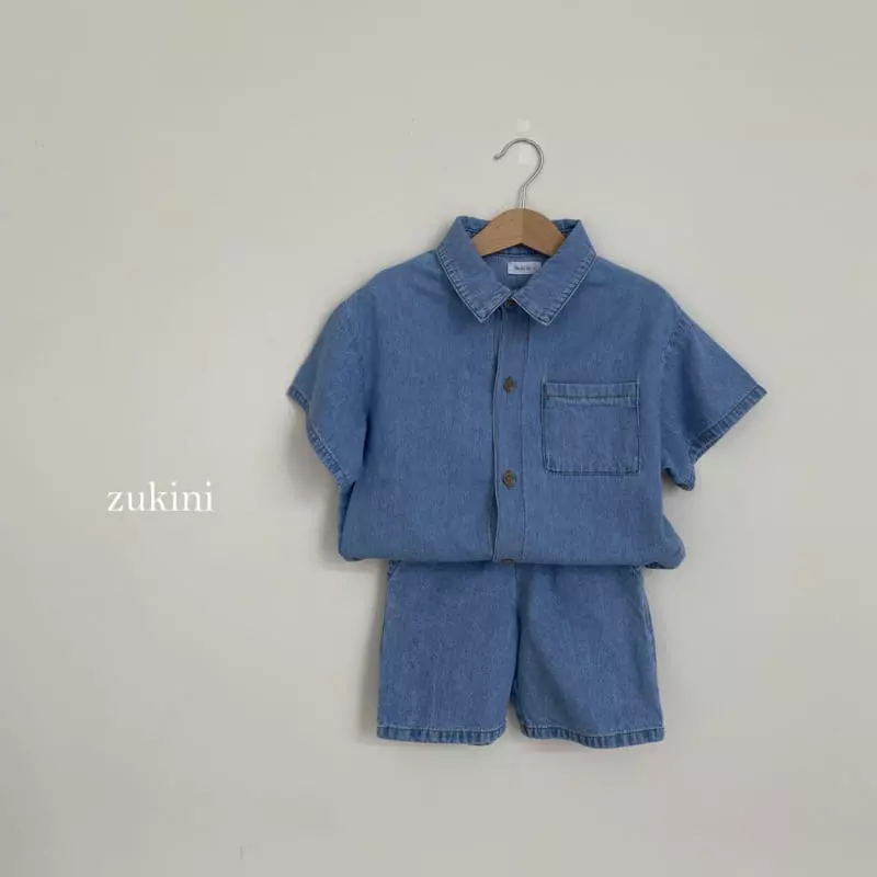 Zukini - Korean Children Fashion - #childrensboutique - Worl Denim Shirt - 6