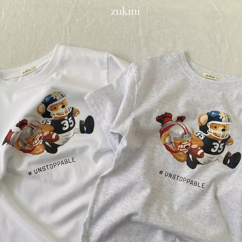 Zukini - Korean Children Fashion - #kidsshorts - Hakii Bear Tee - 12