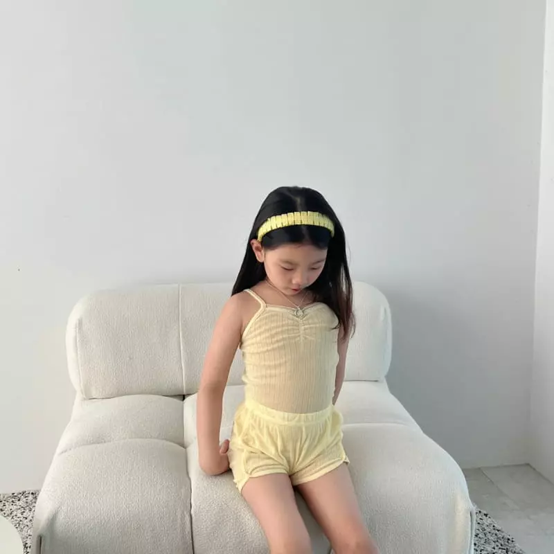 Zukini - Korean Children Fashion - #fashionkids - Charlang Top Bottom Set - 4