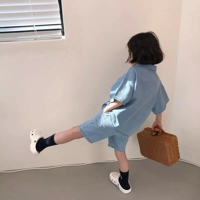 Zukini - Korean Children Fashion - #kidsstore - Worl Denim Shirt - 11