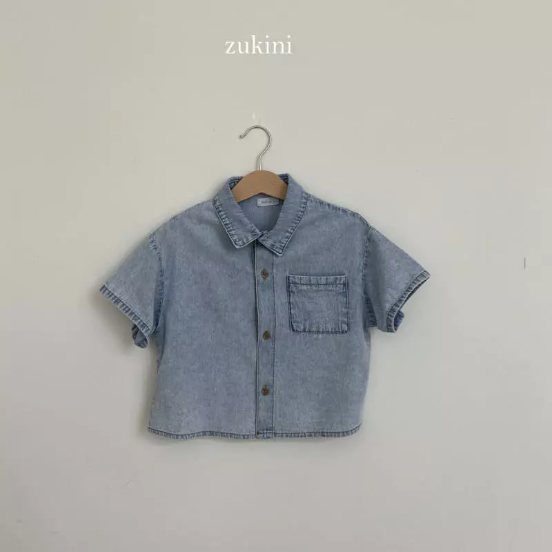 Zukini - Korean Children Fashion - #prettylittlegirls - Worl Denim Shirt