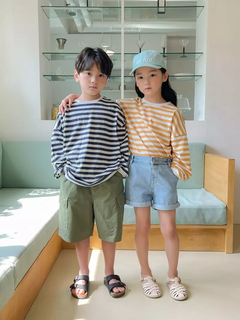 a-Market - Korean Children Fashion - #kidzfashiontrend - Roll-up Jeans - 4