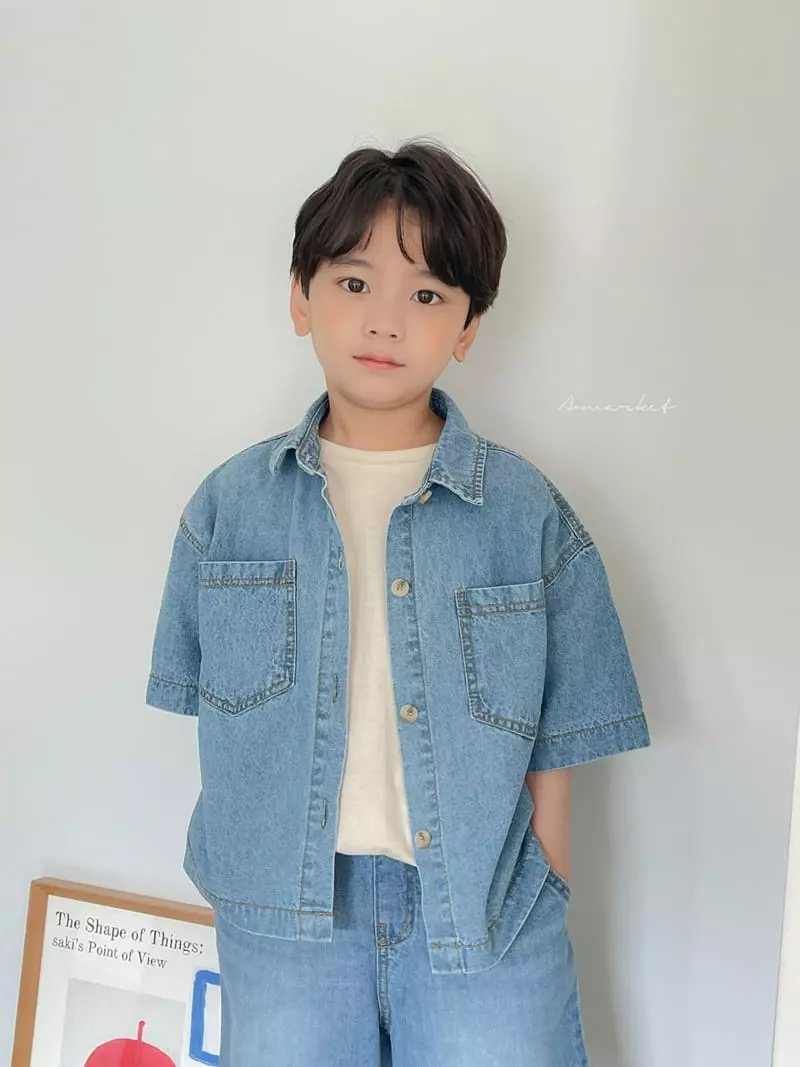 a-Market - Korean Children Fashion - #Kfashion4kids - Semi Crop Shirt - 2