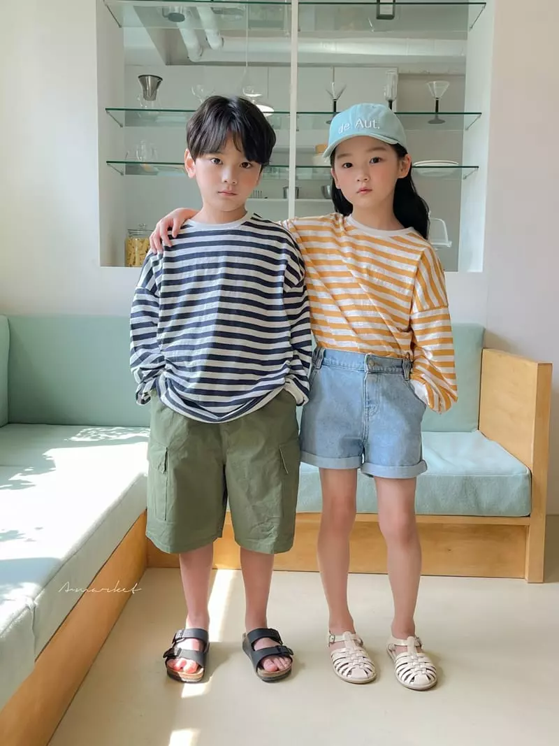 a-Market - Korean Children Fashion - #Kfashion4kids - Pound Stripes Tee - 6