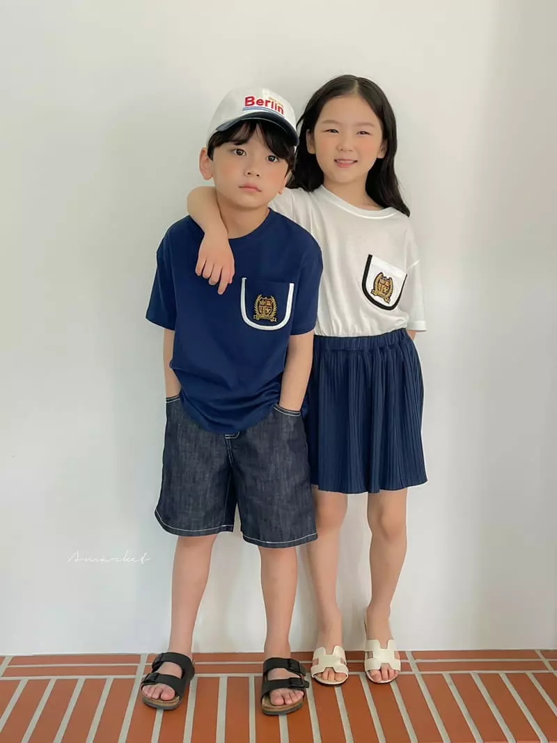 a-Market - Korean Children Fashion - #childofig - School Pocket Tee - 9