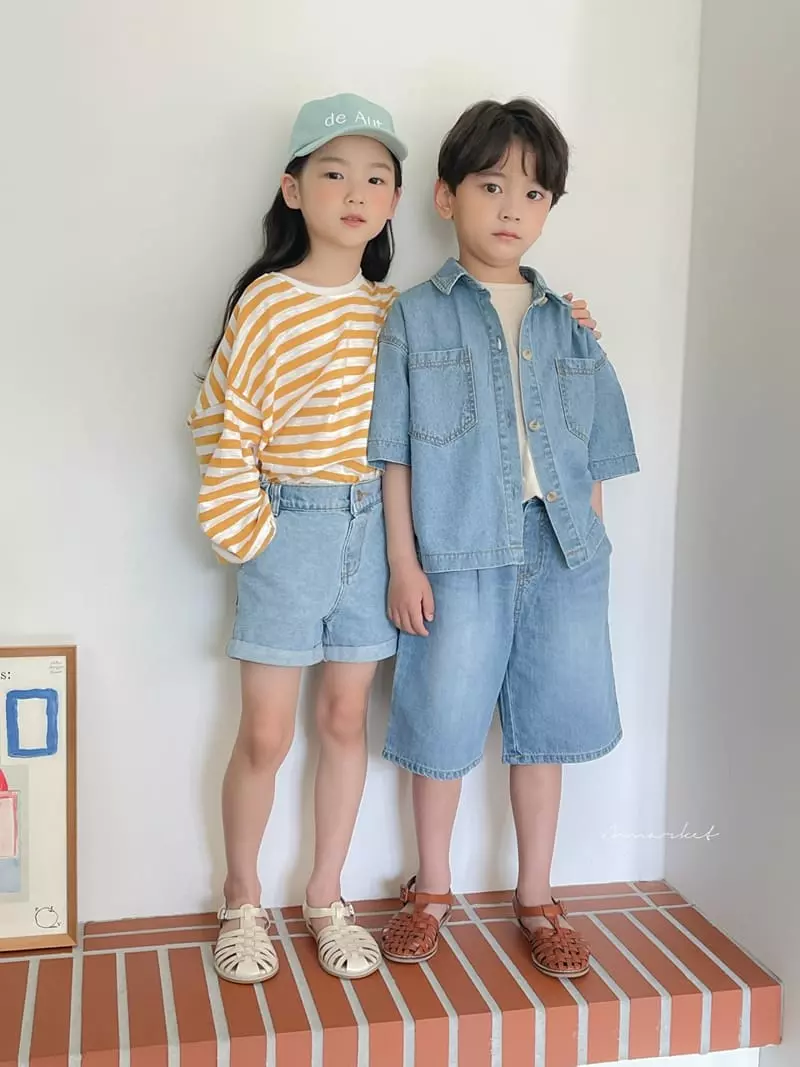 a-Market - Korean Children Fashion - #childofig - Semi Crop Shirt - 7