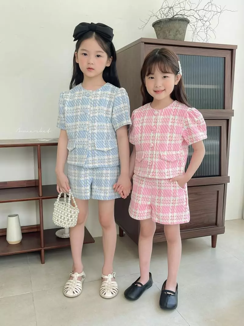 a-Market - Korean Children Fashion - #childofig - Check Twid Jacket - 5