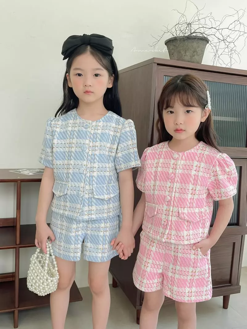 a-Market - Korean Children Fashion - #prettylittlegirls - Check Twid Pants - 4