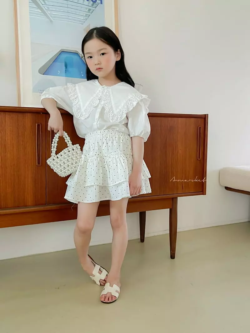 a-Market - Korean Children Fashion - #childofig - Lace Collar Blouse - 10