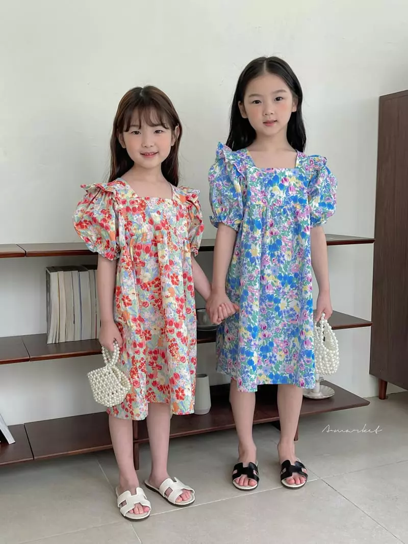 a-Market - Korean Children Fashion - #childofig - Flower One-piece - 9