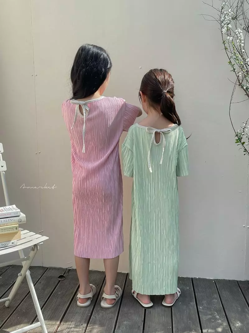 a-Market - Korean Children Fashion - #childofig - Pleats One-piece - 5