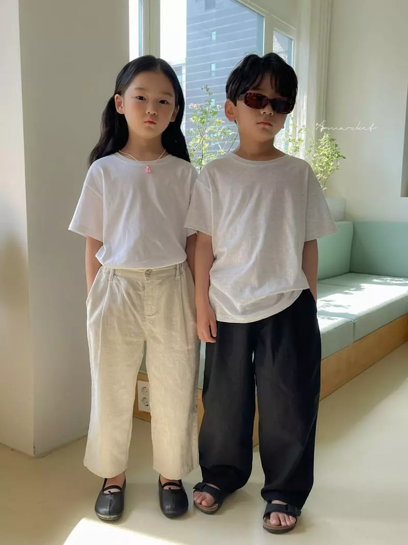 a-Market - Korean Children Fashion - #childrensboutique - Linen Pintuck Pants - 8