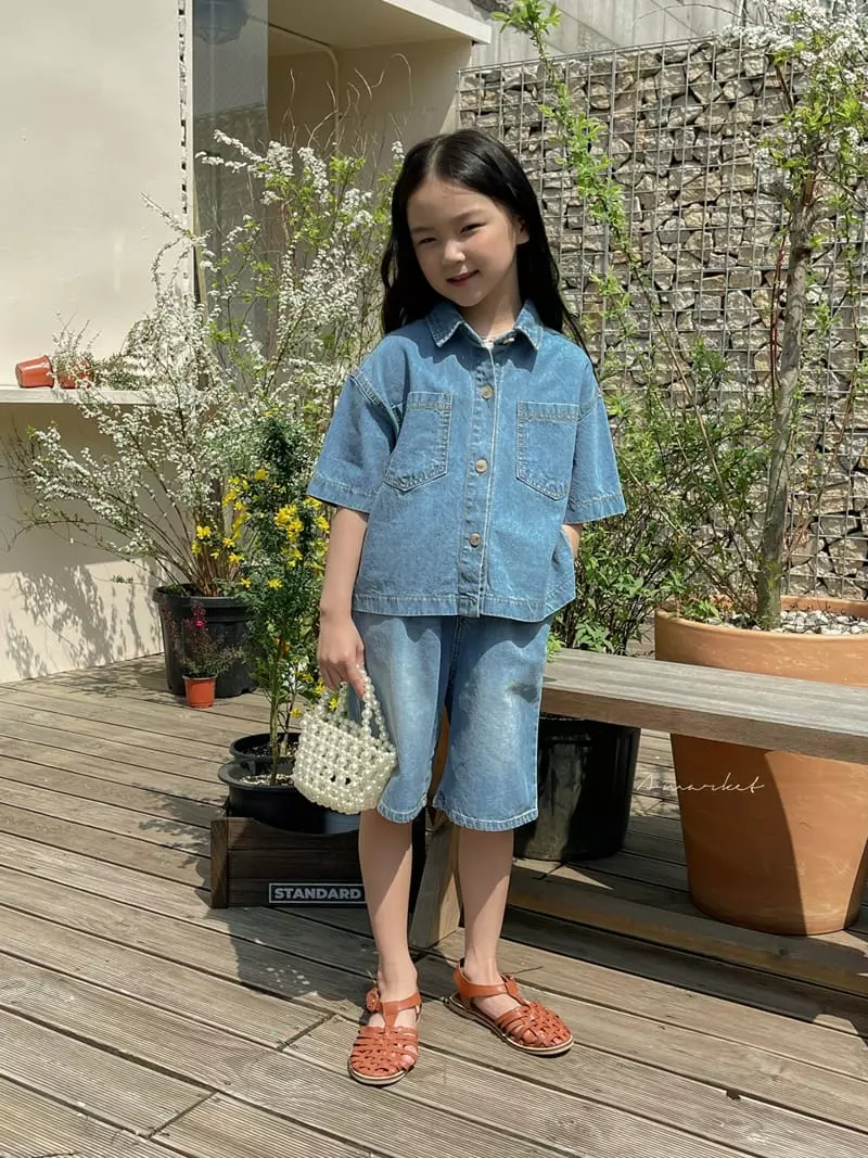 a-Market - Korean Children Fashion - #childrensboutique - Semi Crop Shirt - 9
