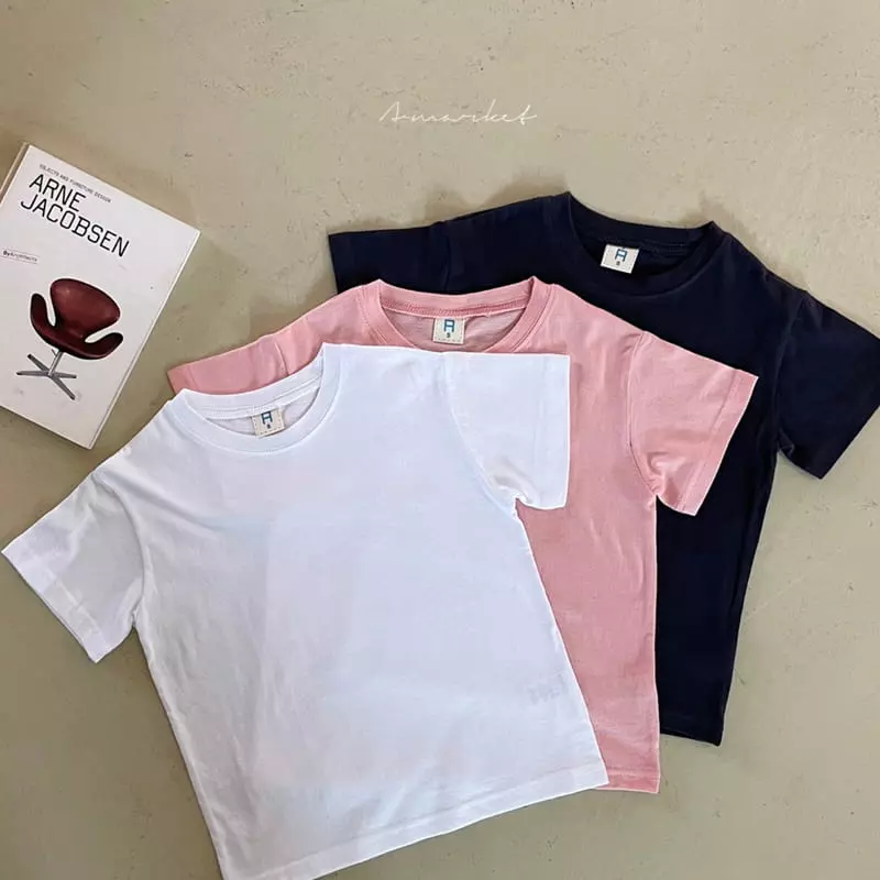 a-Market - Korean Children Fashion - #childrensboutique - Short Sleeves Top Bottom Set - 2