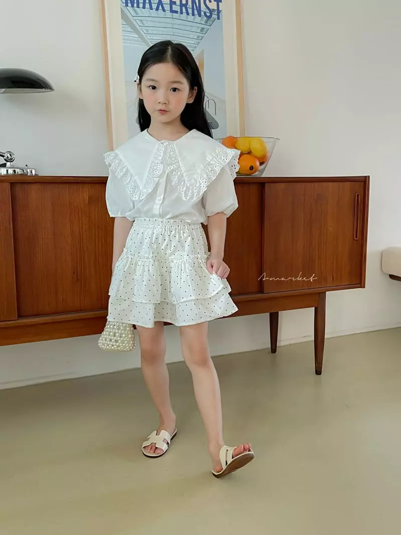a-Market - Korean Children Fashion - #childrensboutique - Lace Collar Blouse - 11