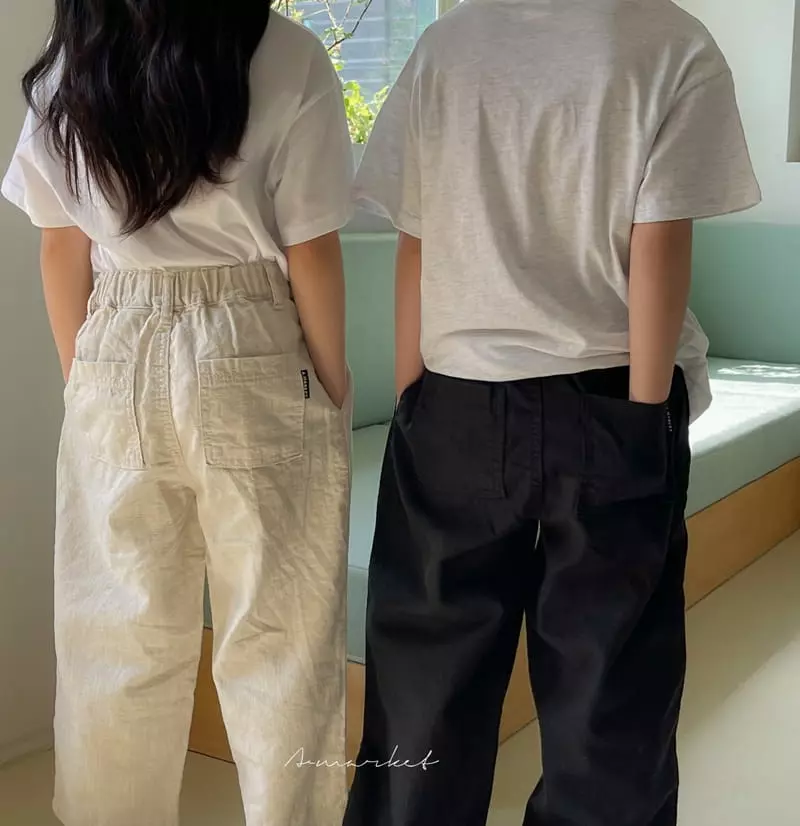 a-Market - Korean Children Fashion - #designkidswear - Linen Pintuck Pants - 9