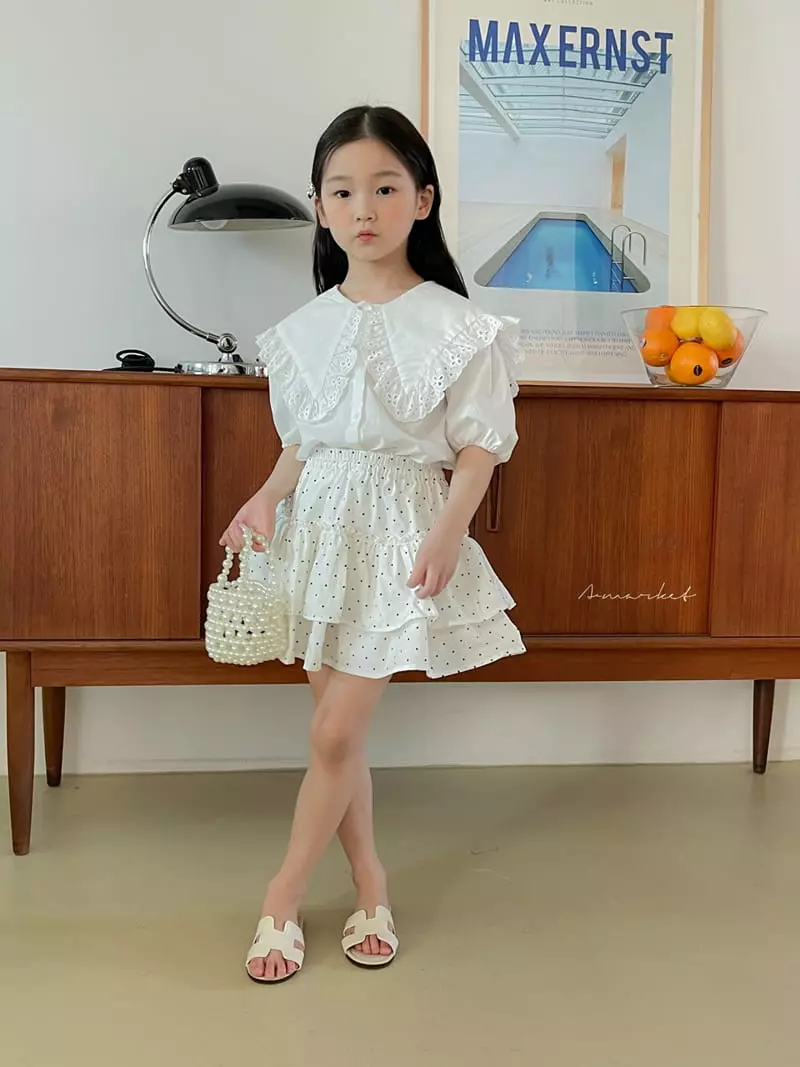 a-Market - Korean Children Fashion - #designkidswear - Lace Collar Blouse - 12