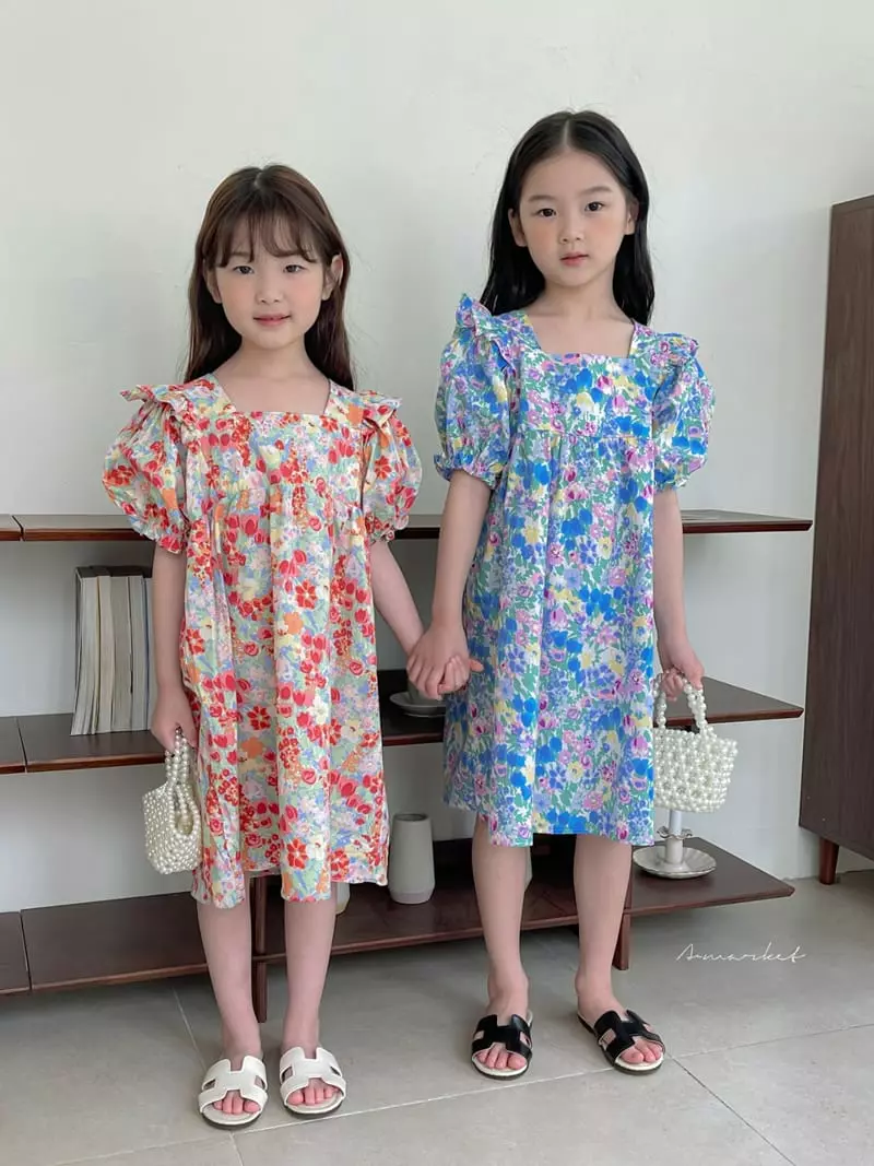 a-Market - Korean Children Fashion - #designkidswear - Flower One-piece - 11