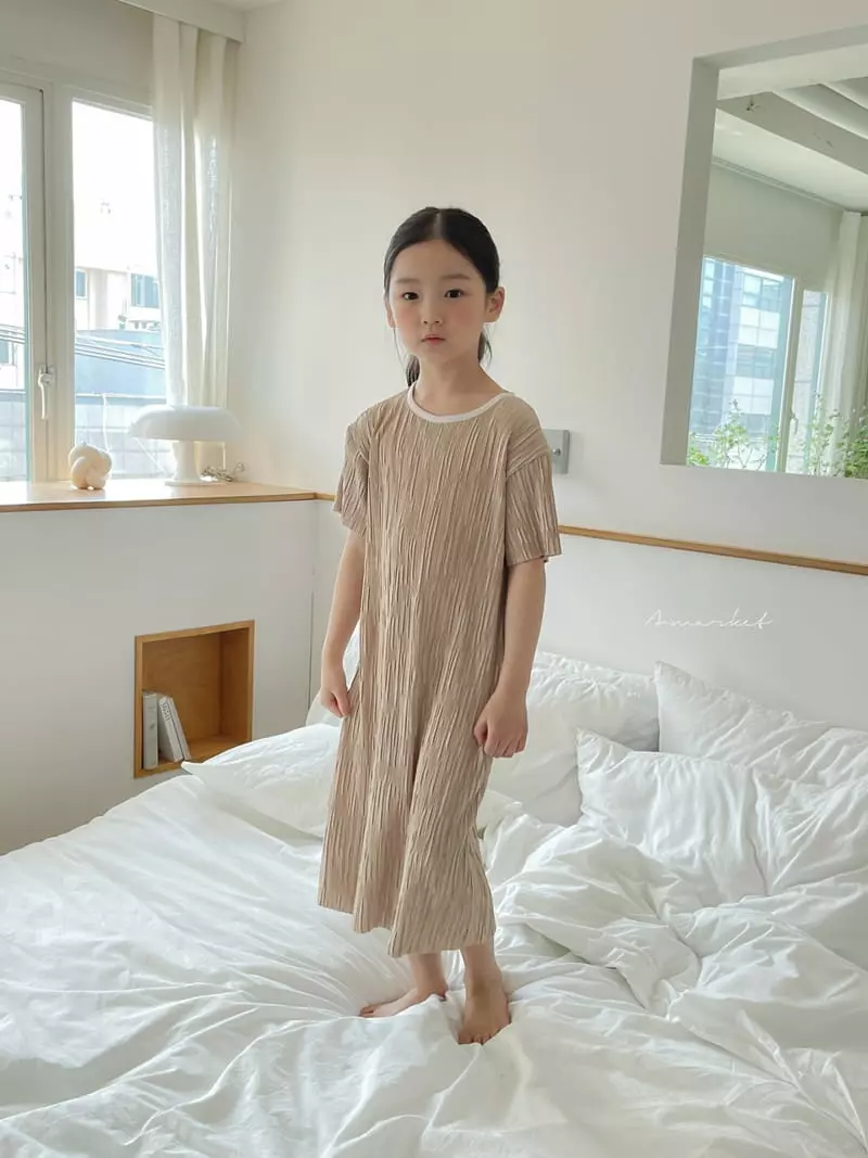 a-Market - Korean Children Fashion - #designkidswear - Pleats One-piece - 7