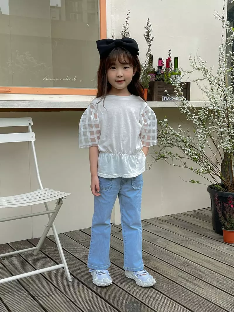 a-Market - Korean Children Fashion - #discoveringself - Pocket Bootscut Jeans