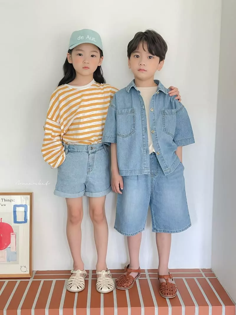 a-Market - Korean Children Fashion - #discoveringself - Denim Morden Pants - 10