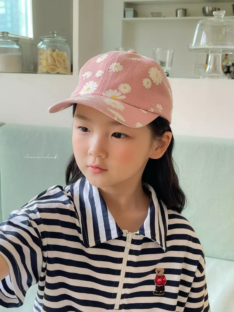 a-Market - Korean Children Fashion - #designkidswear - Flower Ball Cap - 4