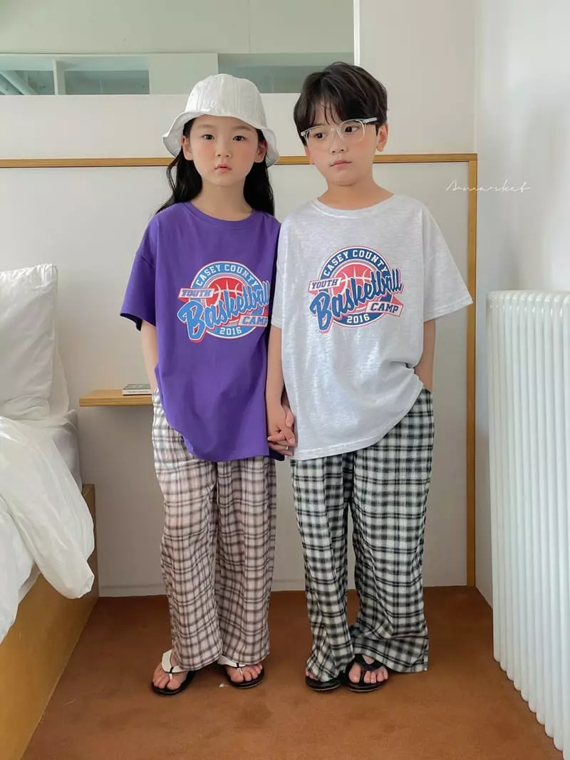 a-Market - Korean Children Fashion - #fashionkids - Pine Check Pants - 10