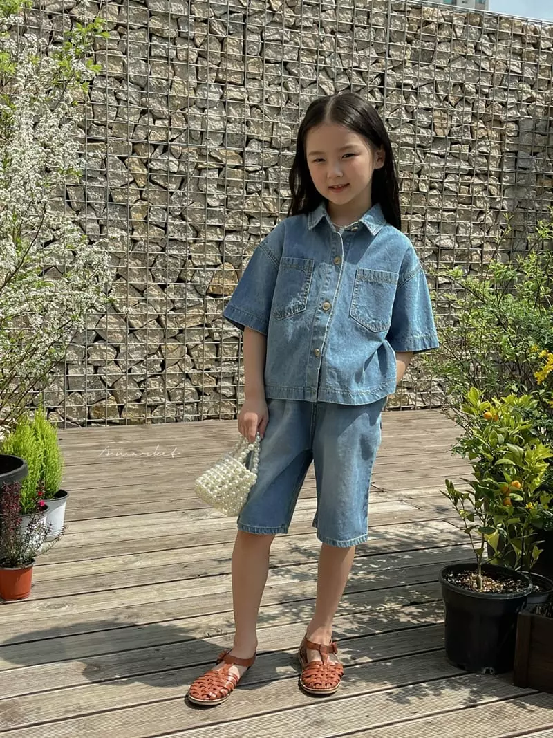 a-Market - Korean Children Fashion - #fashionkids - Semi Crop Shirt - 12