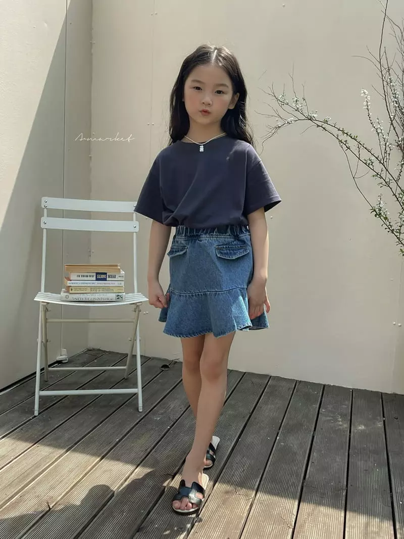 a-Market - Korean Children Fashion - #fashionkids - Pocket Whole Skirt - 2