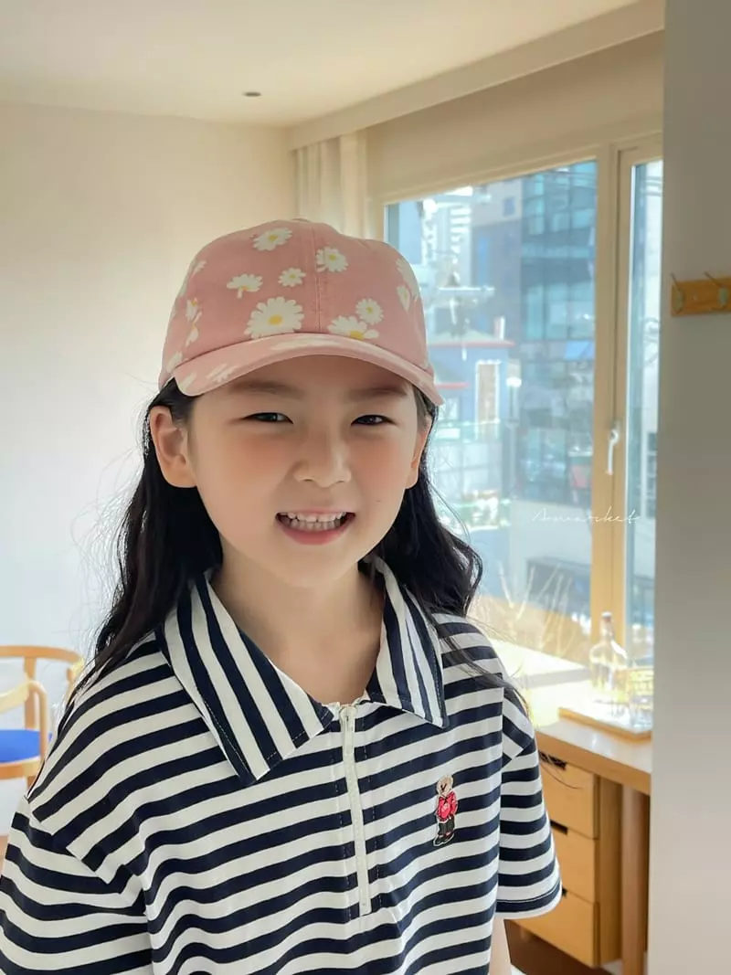 a-Market - Korean Children Fashion - #fashionkids - Flower Ball Cap - 5