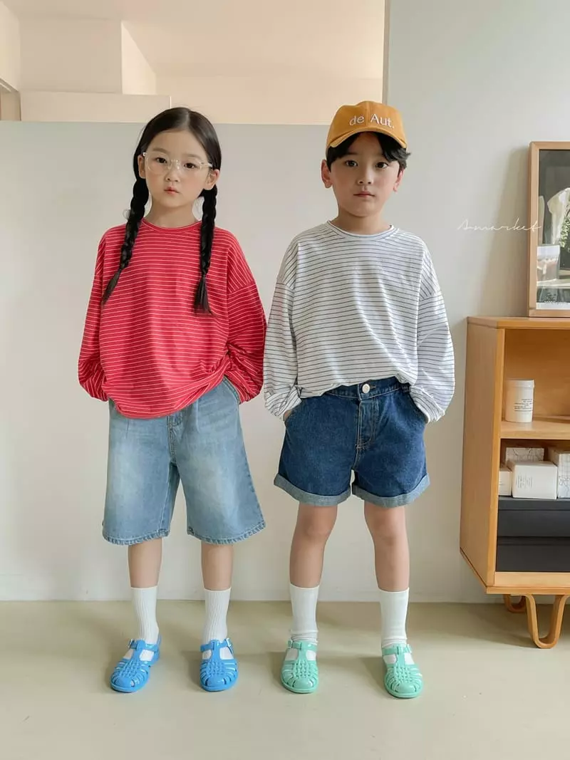 a-Market - Korean Children Fashion - #fashionkids - Play Stripes Tee - 3