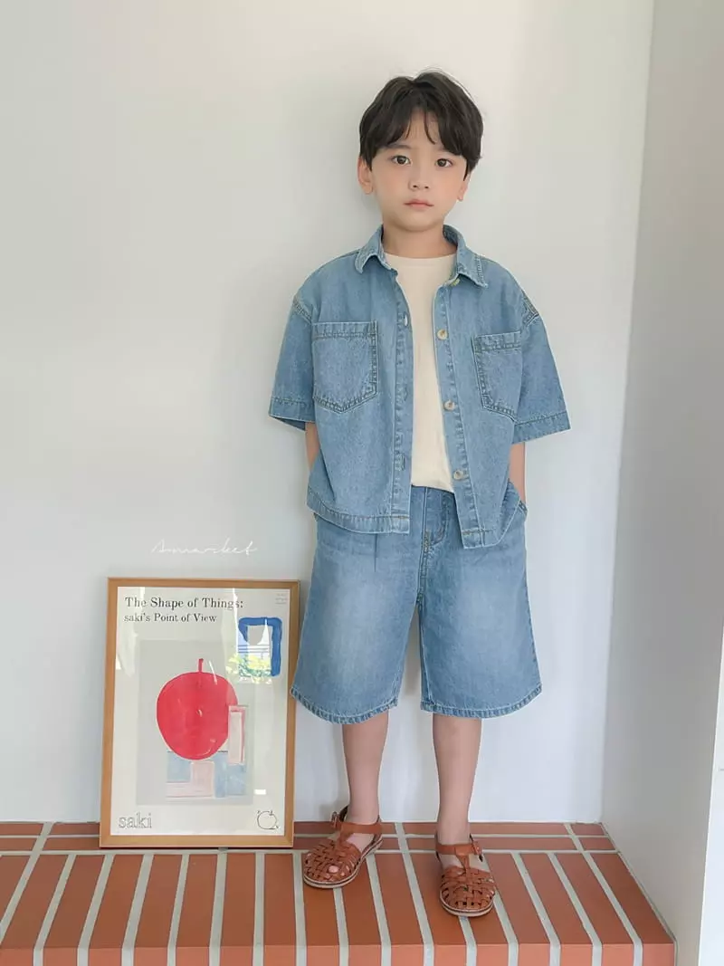 a-Market - Korean Children Fashion - #kidsshorts - Denim Morden Pants - 12