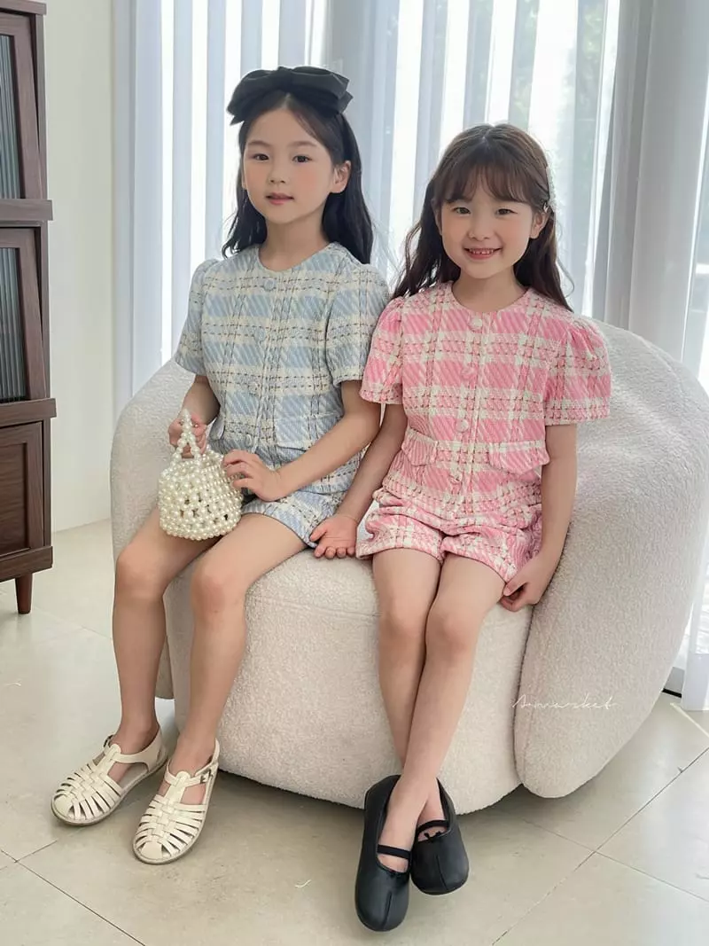 a-Market - Korean Children Fashion - #kidsshorts - Check Twid Jacket - 11