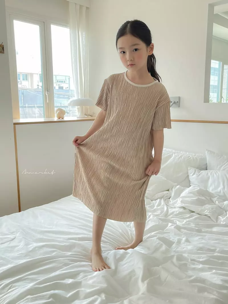 a-Market - Korean Children Fashion - #kidsshorts - Pleats One-piece - 10
