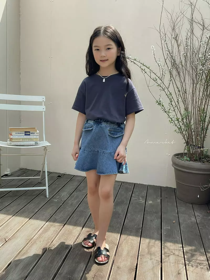 a-Market - Korean Children Fashion - #kidsshorts - Pocket Whole Skirt - 4