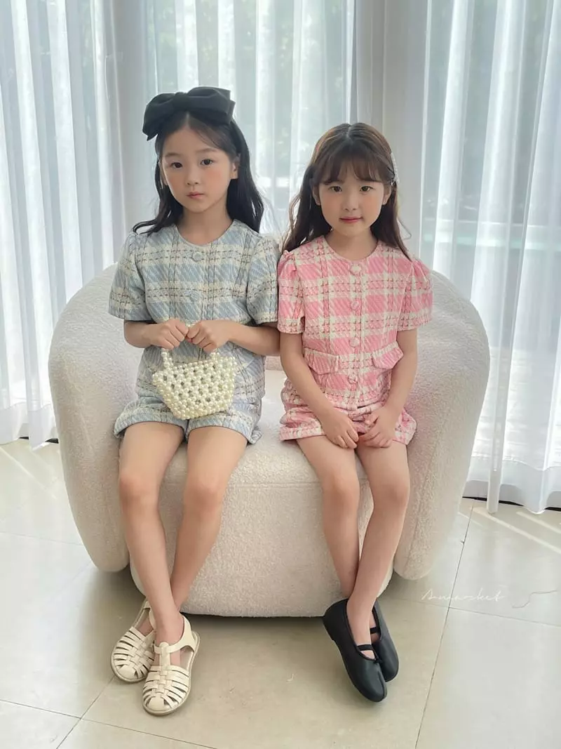 a-Market - Korean Children Fashion - #kidzfashiontrend - Check Twid Pants - 12
