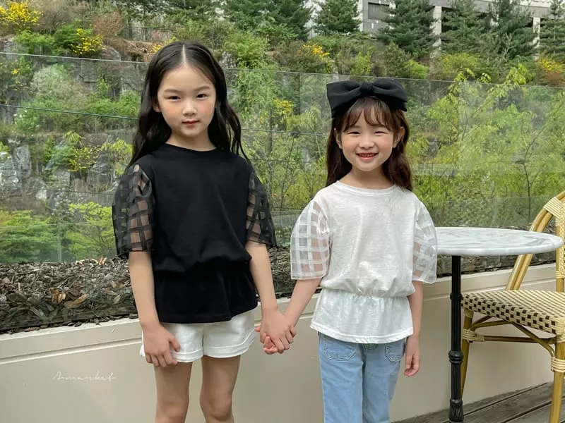 a-Market - Korean Children Fashion - #kidzfashiontrend - Mesh Puff Blouse - 3