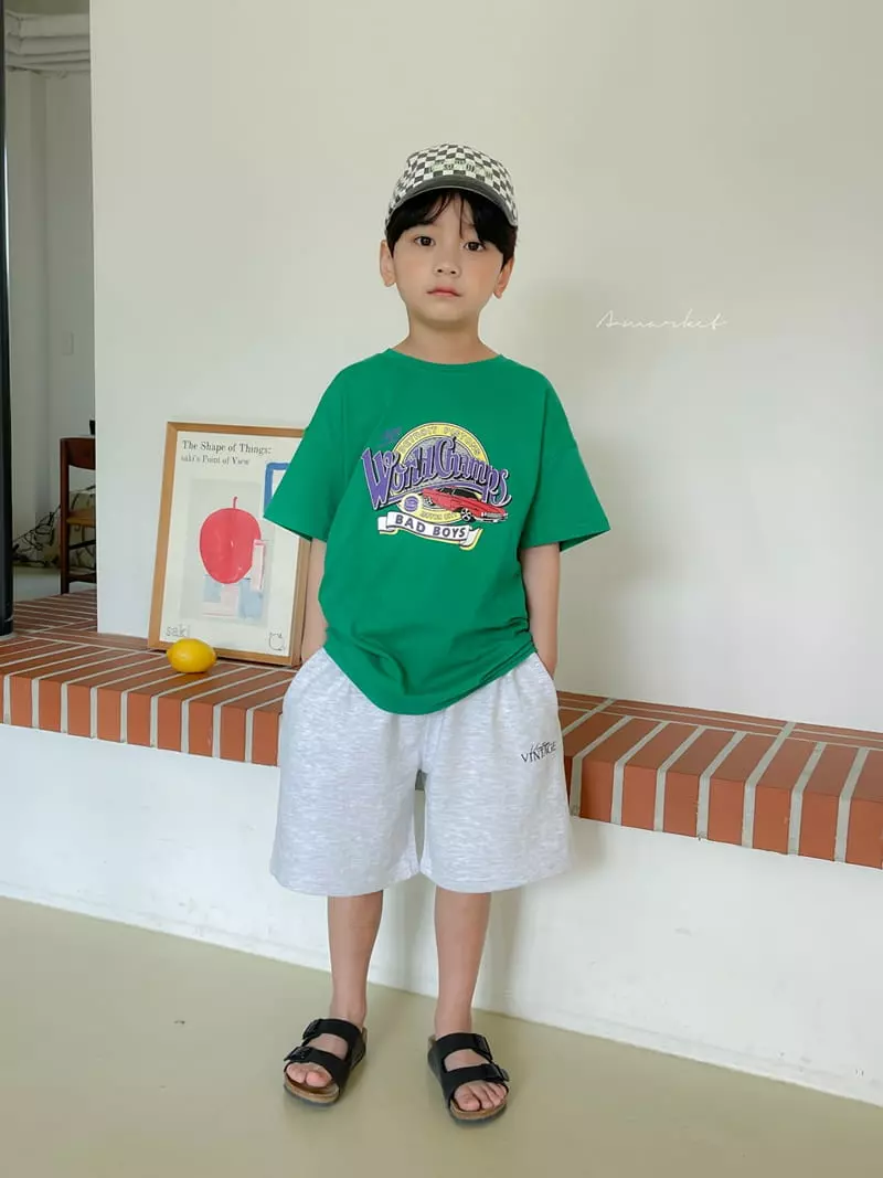 a-Market - Korean Children Fashion - #kidsstore - Car Short Sleeves Tee - 4
