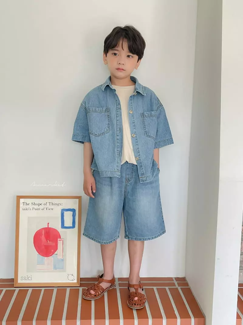 a-Market - Korean Children Fashion - #littlefashionista - Semi Crop Shirt - 3