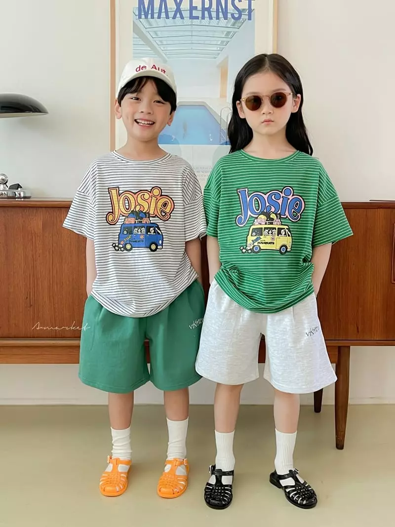 a-Market - Korean Children Fashion - #littlefashionista - Joshua Stripes Tee - 5