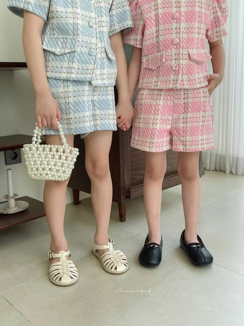 a-Market - Korean Children Fashion - #magicofchildhood - Check Twid Jacket - 2